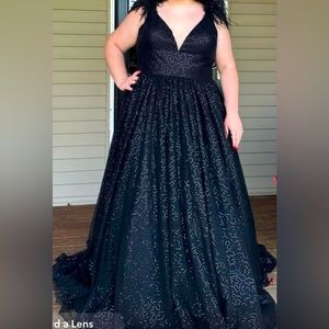 Sherri Hill Size 24 Black Prom Dress or Pageant Gown